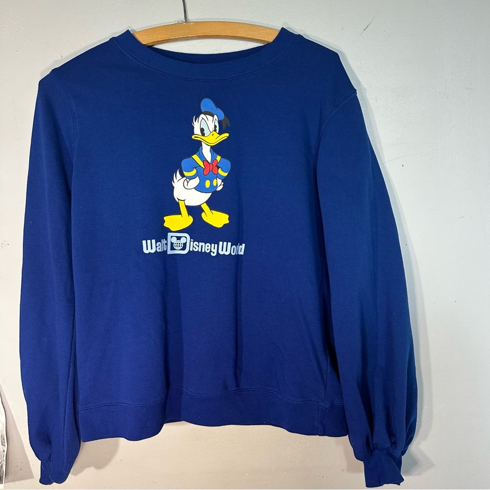 WALT DISNEY WORLD JAPAN Donald Duck Puffed Sleeve Crewneck Sweater